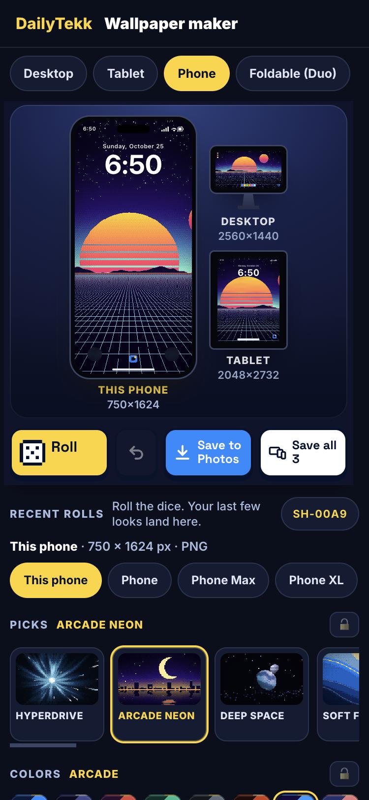 Wallpaper Maker screenshot 1